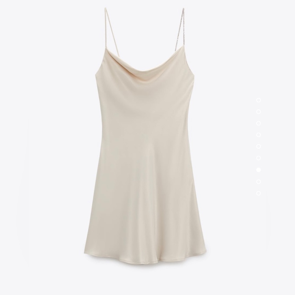 Zara Rhinestone Strap Slip Dress